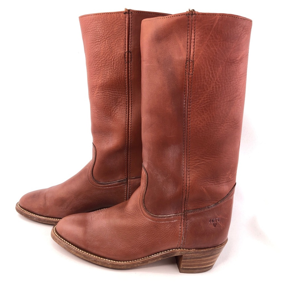 Vintage Frye 2565 Brown Leather Campus 14L Western Boots 8 EE - Picture 2 of 15